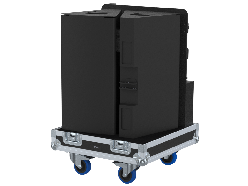 Santosom Cabinet Flight case PRO-21, 2x D&B AL series