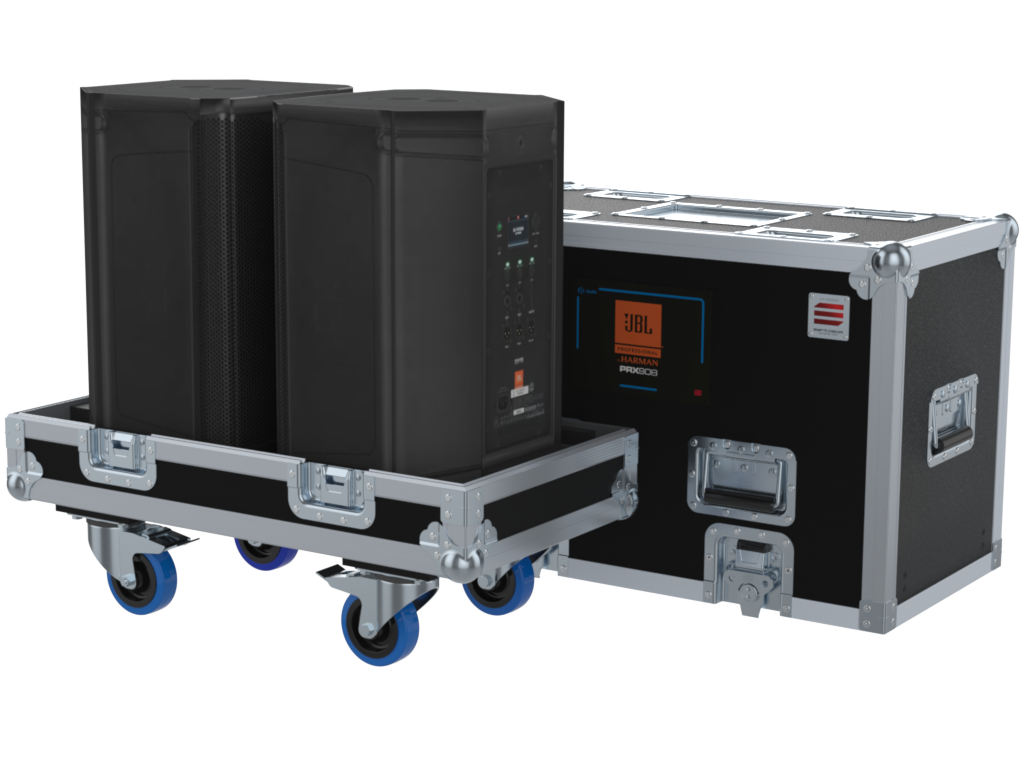 Santosom Cabinet Flight case PRO, 2x JBL PRX 908