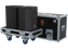 Santosom Cabinet Flight case PRO, 2x JBL PRX 908