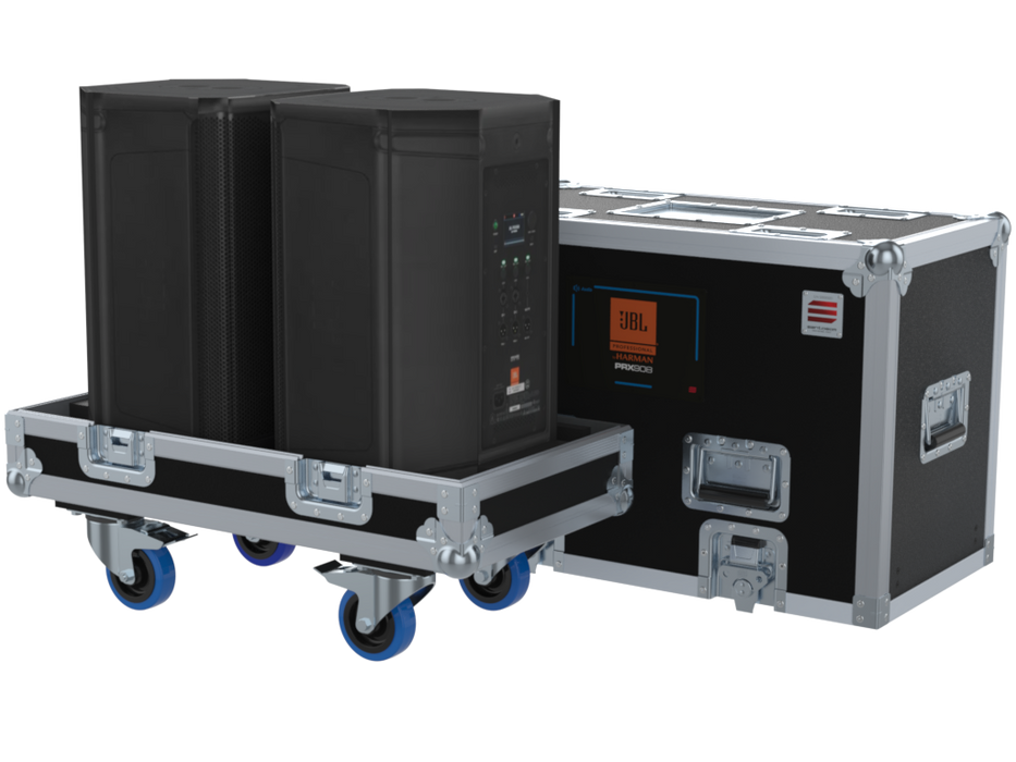 Santosom Cabinet Flight case PRO, 2x JBL PRX 908