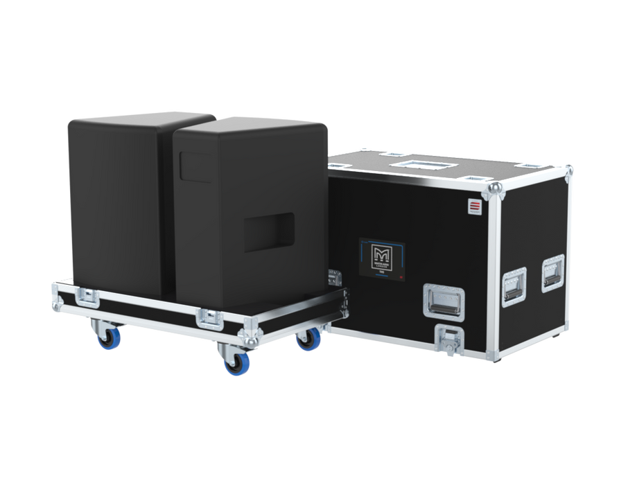 Santosom Cabinet Flight case PRO, 2x Martin Audio THS