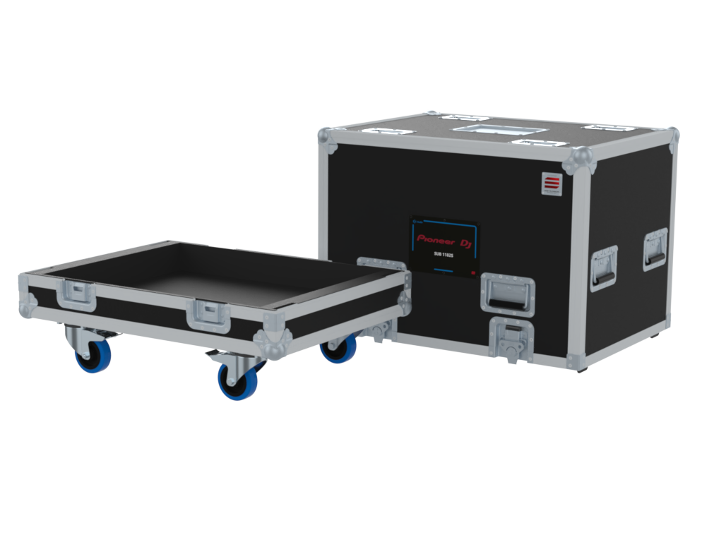 Santosom Monitor Flight Case, 1x PIONEER SUB 1182S