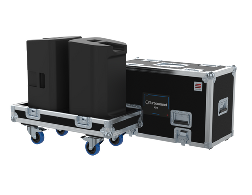 Santosom Cabinet Flight case PRO, 2x Turbosound iQ10