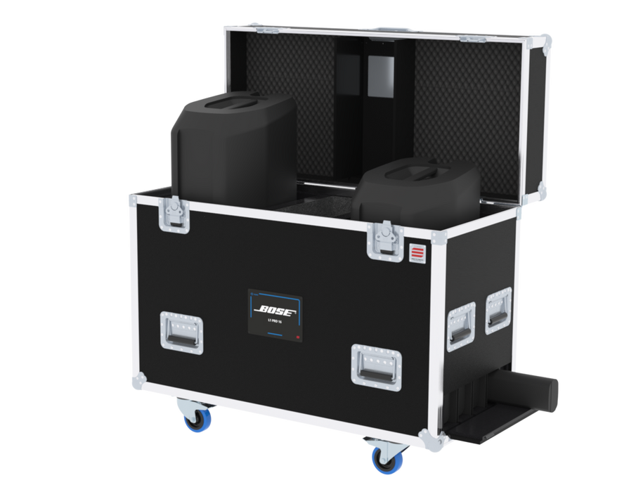 SANTOSOM PORTABLE PA Flight case PRO, 2x BOSE L1 PRO 16