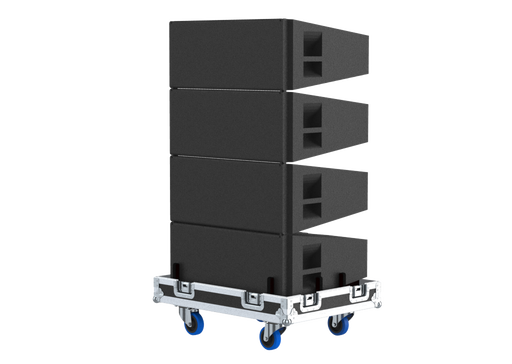 Santosom Cabinet Flight case PRO-3, 4x D&B XSL8 / XSL12 (w/ plexi window)