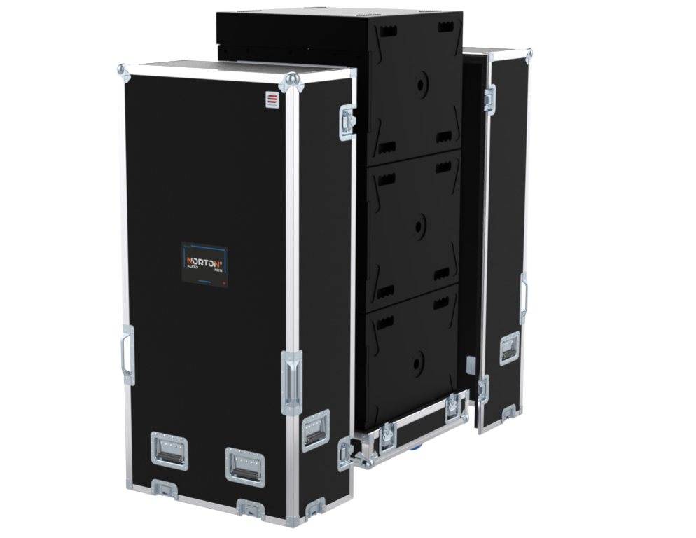 SANTOSOM LINE SOURCE Flight case PRO, 3x SUB NORTON NSX18