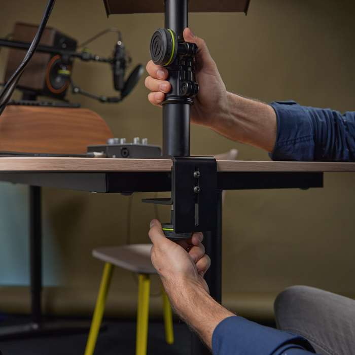 GRAVITY   Flexible Shout Monitor Stand with Table Clamp