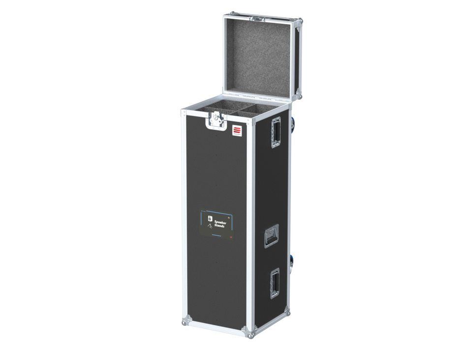 SANTOSOM SPEAKER STANDS Flight case, 4x Speaker Stands Ø170