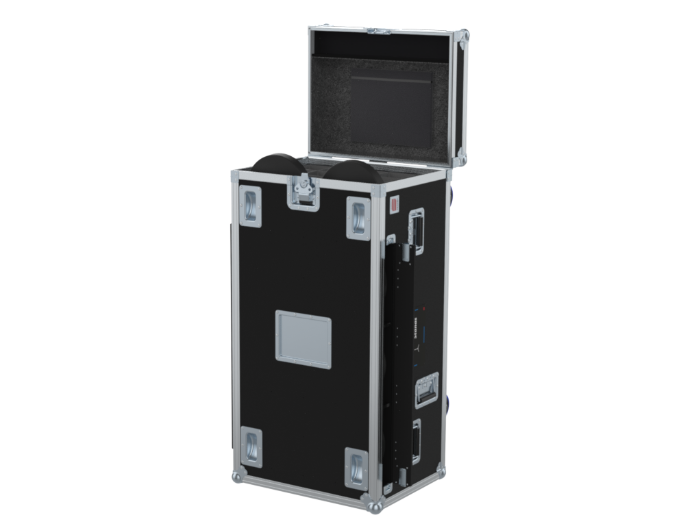 SANTOSOM MICROPHONE STANDS Flight case PRO, 15x Mic Stand Ø105x1090