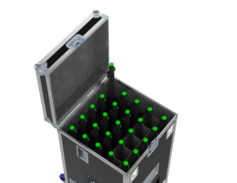 SANTOSOM MICROPHONE STANDS Flight case PRO-1,Tripés Microfone 15long 10short