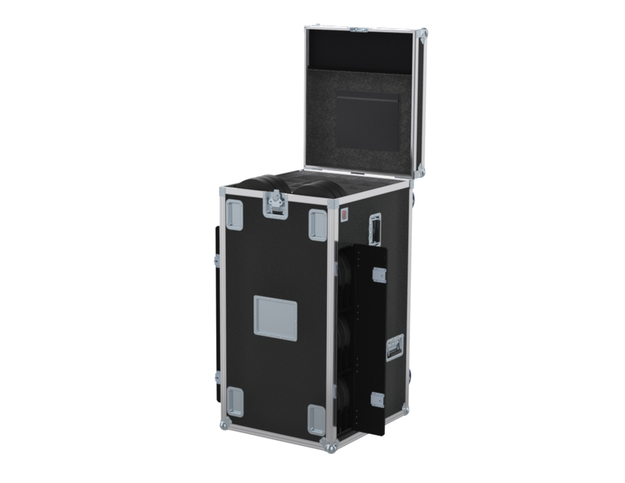 SANTOSOM MICROPHONE STANDS Flight case PRO-1, 20 Mic Stands + 24 Bases Ø250