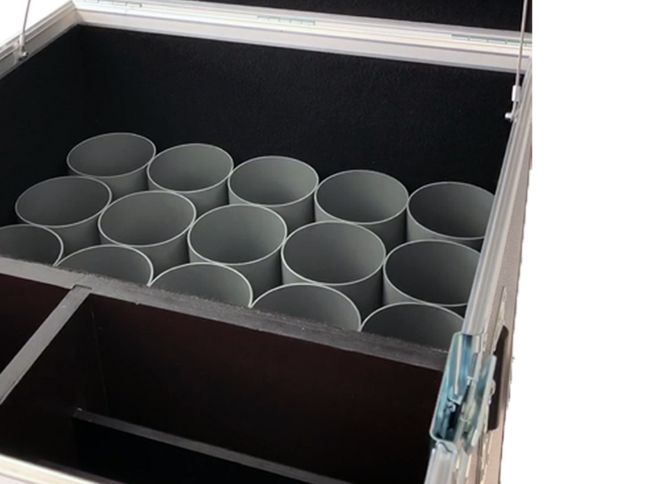 SANTOSOM Mic Stand Flight case PRO-1, 20 Mic Stands + 24 Bases Ø250