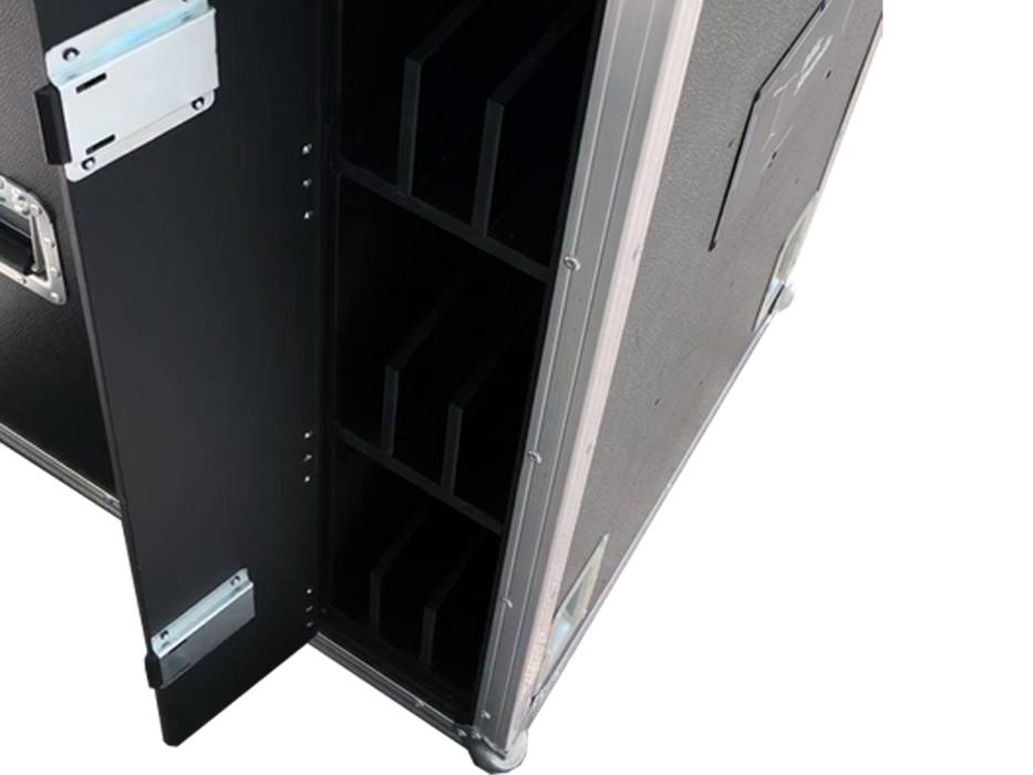 SANTOSOM Mic Stand Flight case PRO-1, 20 Mic Stands + 24 Bases Ø250