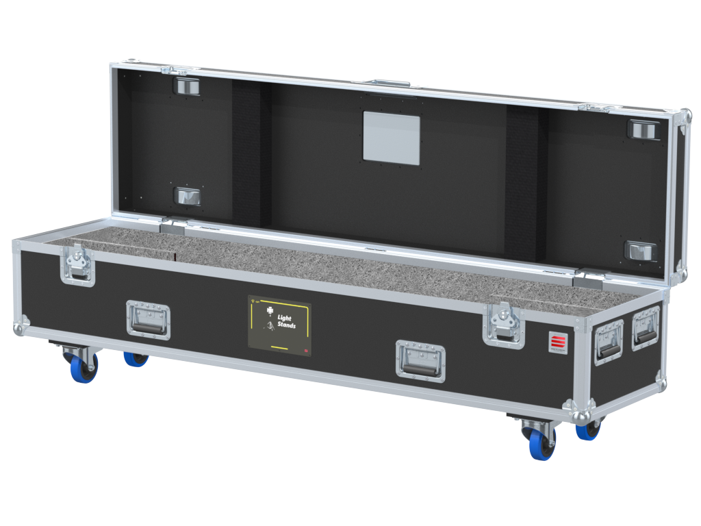 Santosom Lift Stands Flight case PRO, 2x Manfrotto Wind Up 087NWB