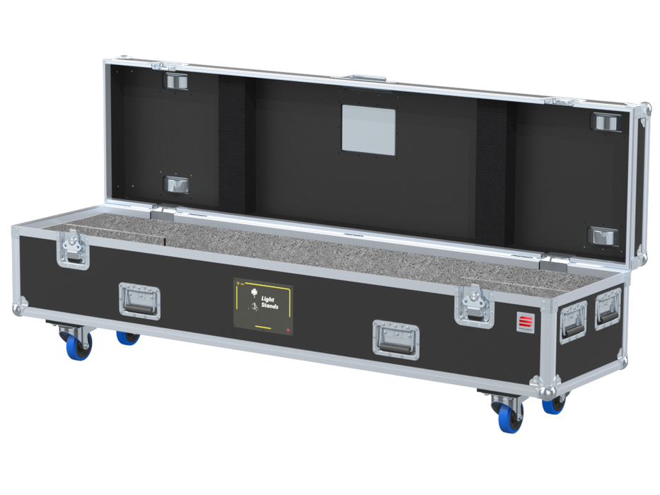 Santosom Lift Stands Flight case PRO, 2x Manfrotto Wind Up 087NWB