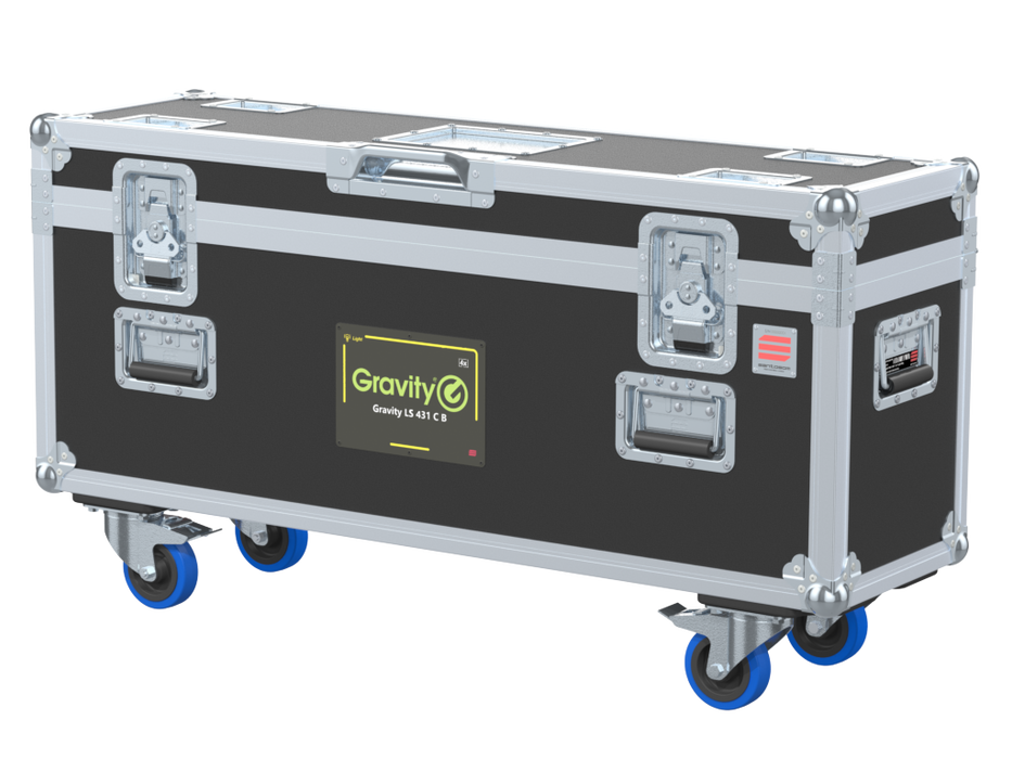 SANTOSOM Lighting Stands Flight case PRO-1B, 4x Gravity LS 431 C B