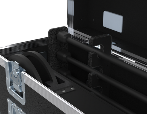 SANTOSOM MICROPHONE STANDS Flight case PRO-1B, 4x Gravity MS23XLR B