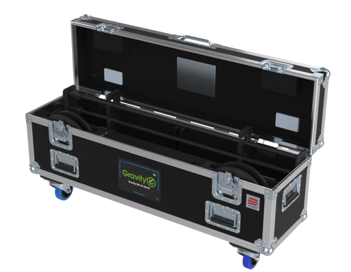 SANTOSOM MICROPHONE STANDS Flight case PRO-1B, 4x Gravity MS23XLR B