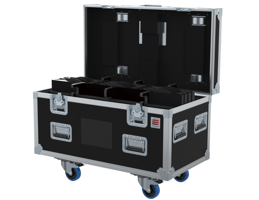 SANTOSOM MICROPHONE STANDS Flight case PRO, 8x Mic Stands K&M 260