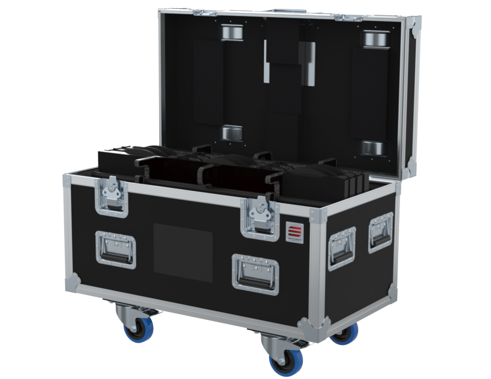 SANTOSOM MICROPHONE STANDS Flight case PRO, 8x Mic Stands K&M 260