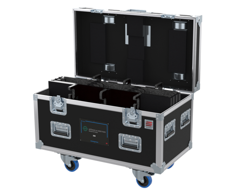 SANTOSOM MICROPHONE STANDS Flight case PRO, 8x Mic Stands K&M 260