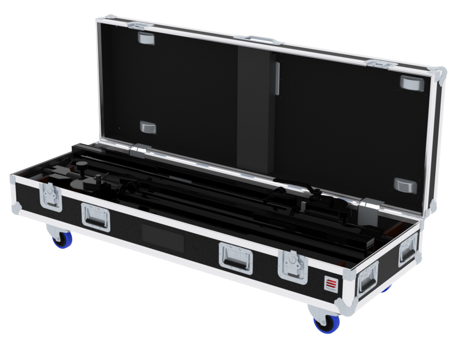 SANTOSOM Lift Stands Flight Case PRO, 2x Tripés ADAM HALL SWU400T