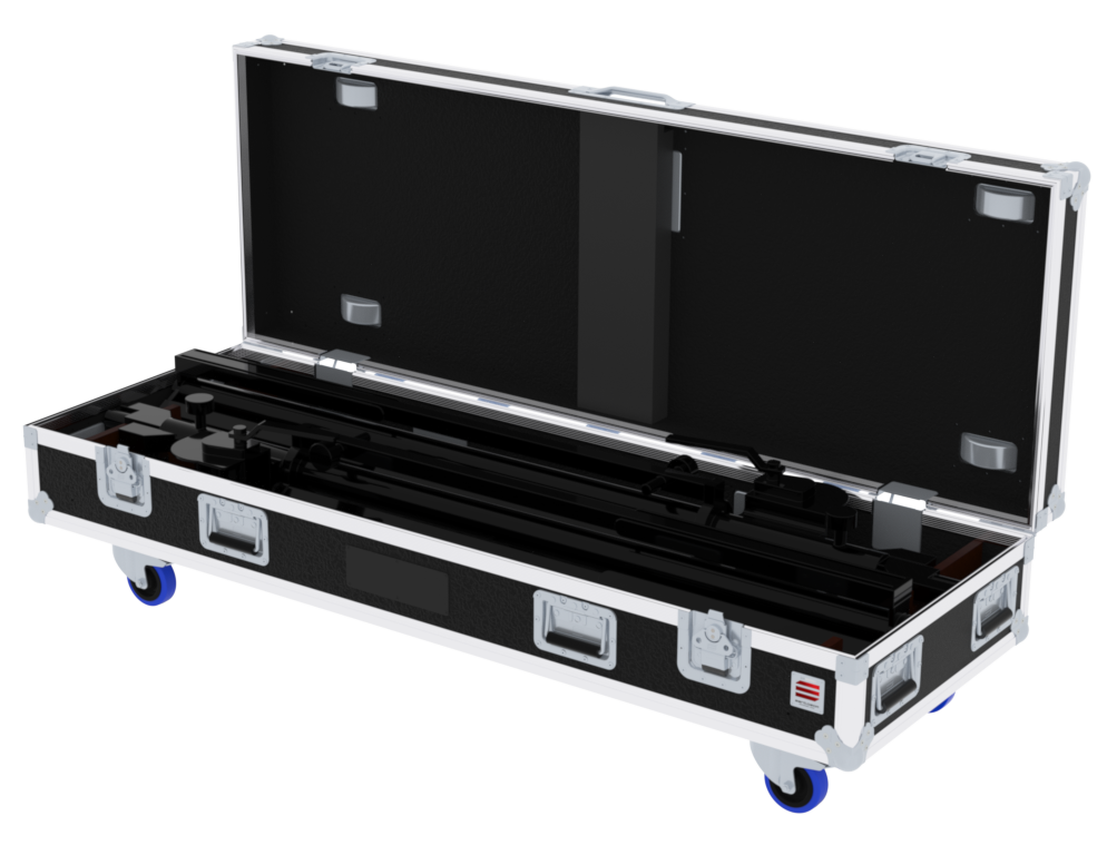 SANTOSOM Lift Stands Flight Case PRO, 2x Tripés ADAM HALL SWU400T