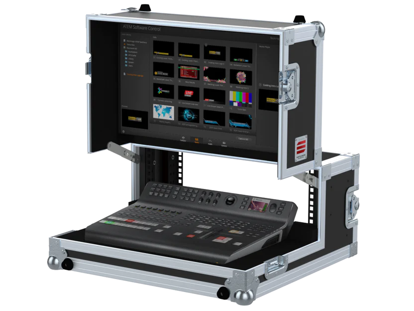 Santosom Video Controller Flight case Blackmagic Atem Television Studio Pro