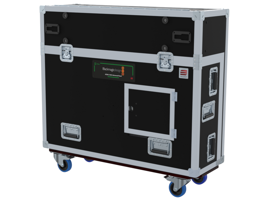 Santosom Video Controller Flight case, Production mixer BlackMagic ATEM 2ME + Monitor