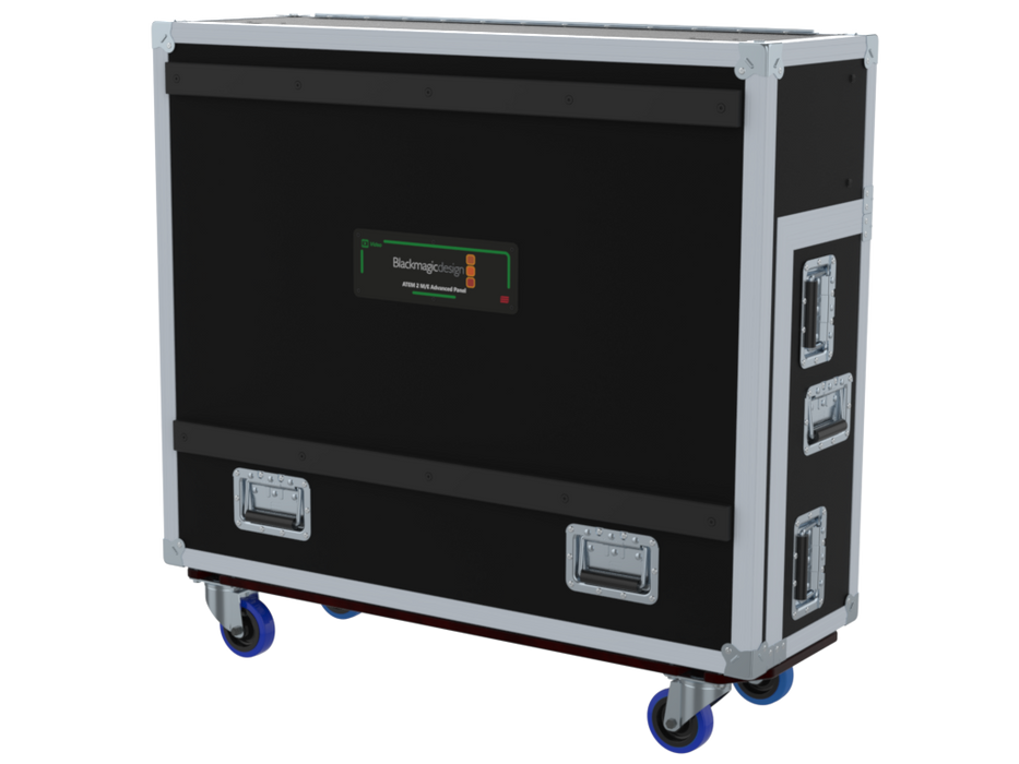 Santosom Video Controller Flight case, Production mixer BlackMagic ATEM 2ME + Monitor