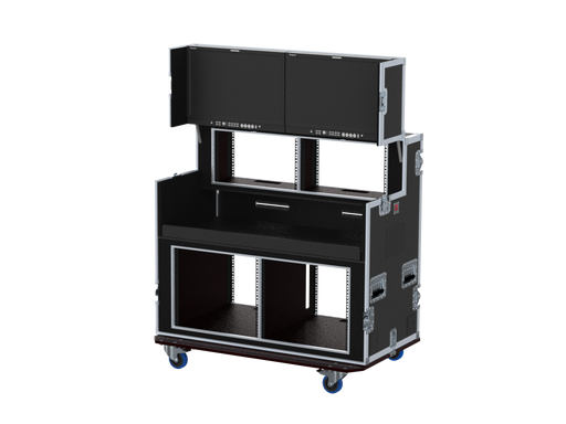 SANTOSOM 2x6u (top), 560-BRR Regie RG-32, 120 Series Double, V.120, 2 screens + 1 table