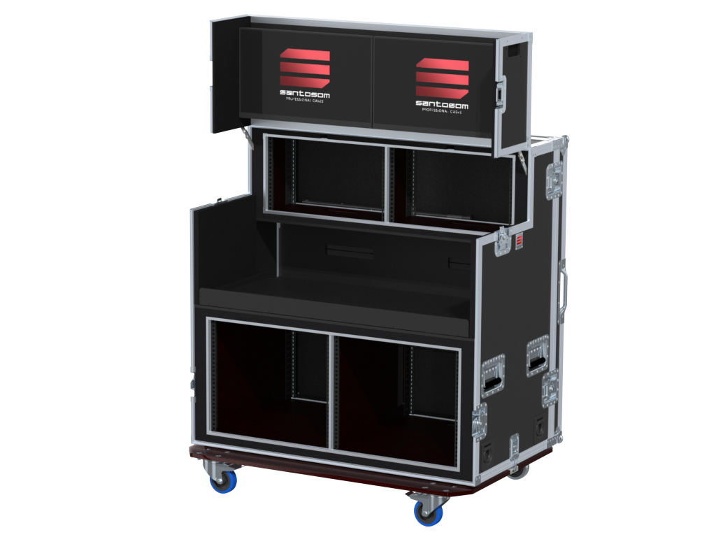 Santosom Video Controller Regie 2x 22 Monitors + rack, 2x6u (top), 560-BRR