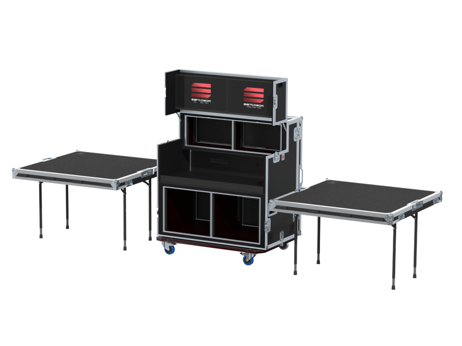 Santosom Video Controller Regie 2x 22 Monitors + rack, 2x6u (top), 560-BRR