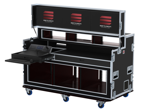 SANTOSOM Video Controller Regie RG-33, Blackmagic ATEM 1M/E A. P., 3 Screens