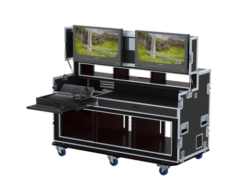SANTOSOM Video Controller Regie RG-32, Blackmagic ATEM 1M/E Advanced P., 2 Screens