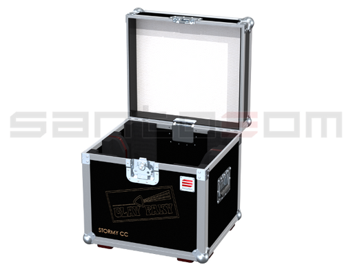 Santosom Flight case, 2x Clay Paky Stormy CC