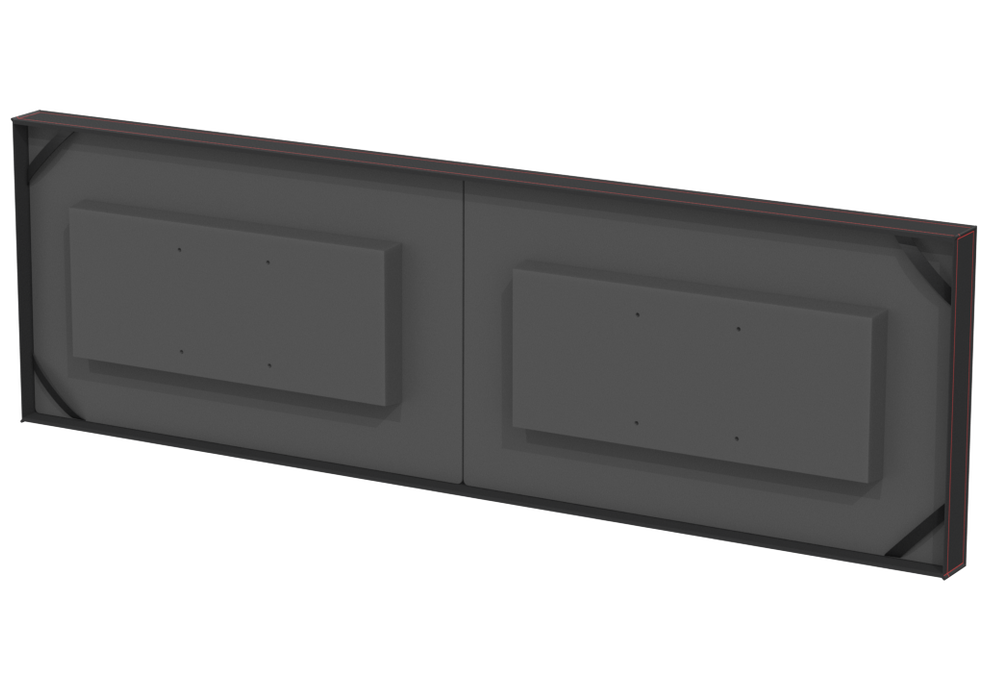 SANTOSOM MONITOR COVER PRO Housse thermique avec mousse pour 2 moniteurs 22"