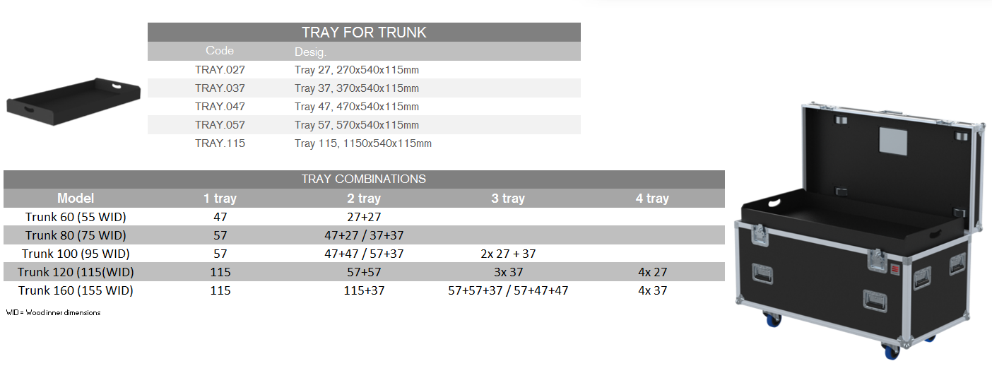 Santosom Trunk PRO TOUR 120 (116x56x56cm WID)
