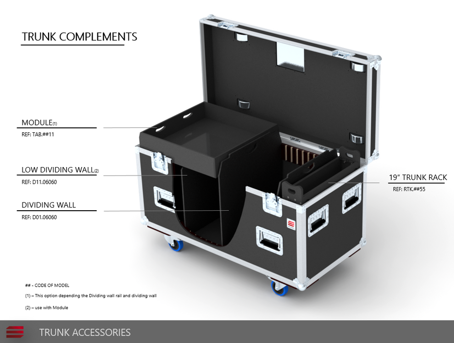 Santosom Trunk PRO TOUR 160 (156x56x56cm WID)