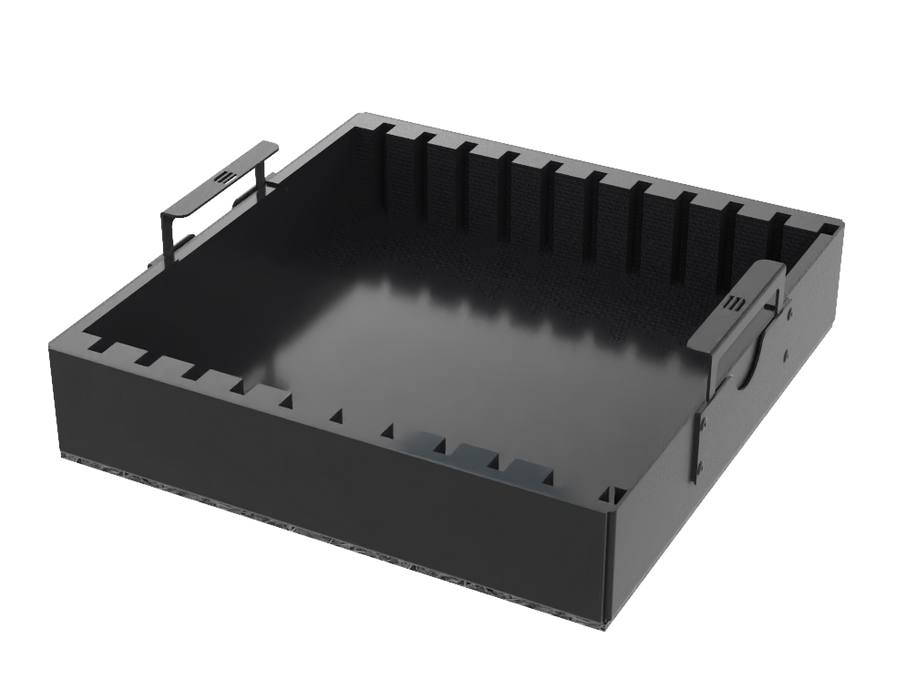 SANTOSOM ACCESSORY Aluminum Tray1 1U (25x25x05 Hi)