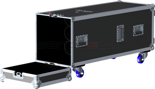 SANTOSOM MICROPHONE STANDS Flight Case, 9x Mic Stands K&M (Ø120x1250)