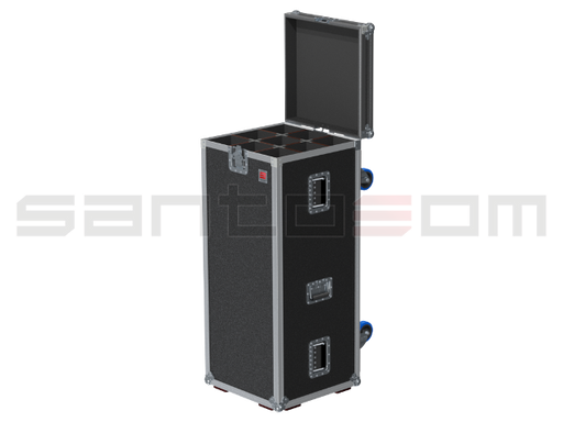 SANTOSOM SPEAKER STANDS Flight case, 9x Speaker Stands (145x145x1190)