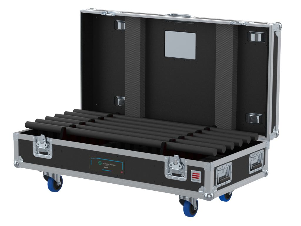 SANTOSOM SPEAKER STANDS Flight case PRO, 6x K&M 26734