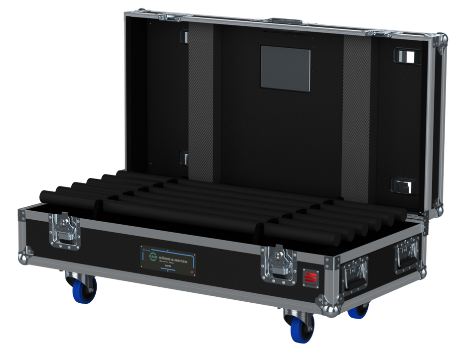 SANTOSOM SPEAKER STANDS Flight case PRO, 6x K&M 26735 Round base