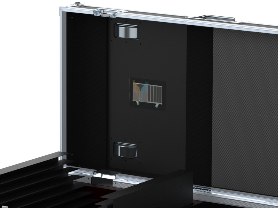 SANTOSOM Flight case PRO, 25x Orchestra Stand (Tripods + Shelving)