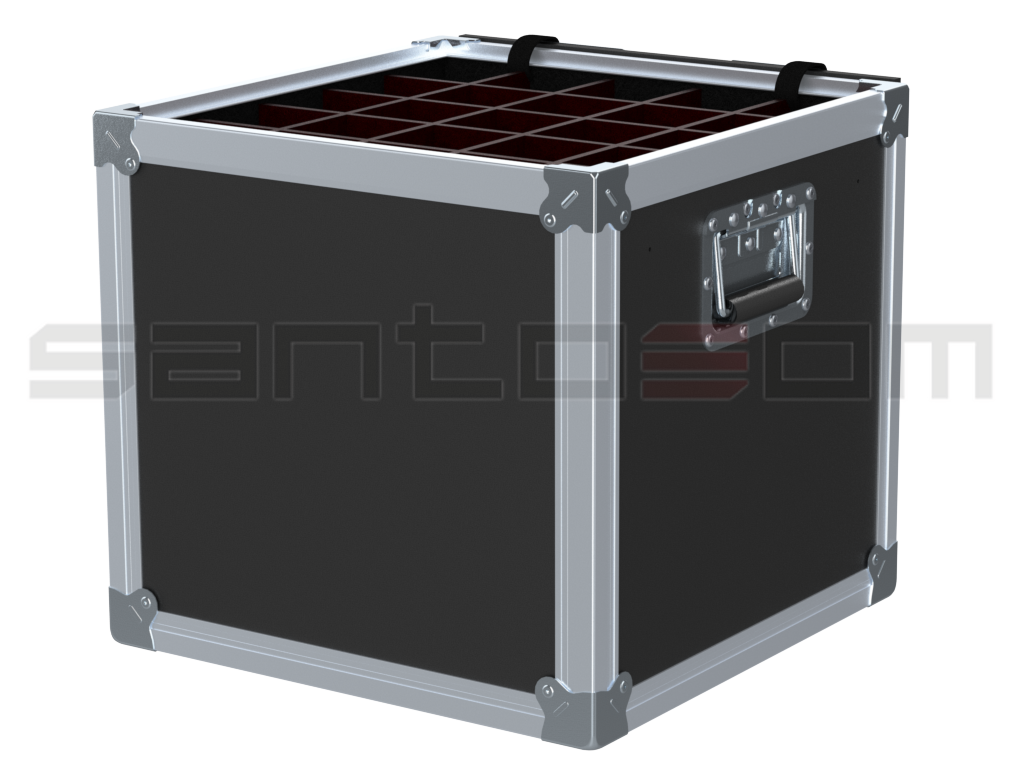 SANTOSOM ORCHESTRA Flight case XB, 25x Music Stands (Ø75x410)