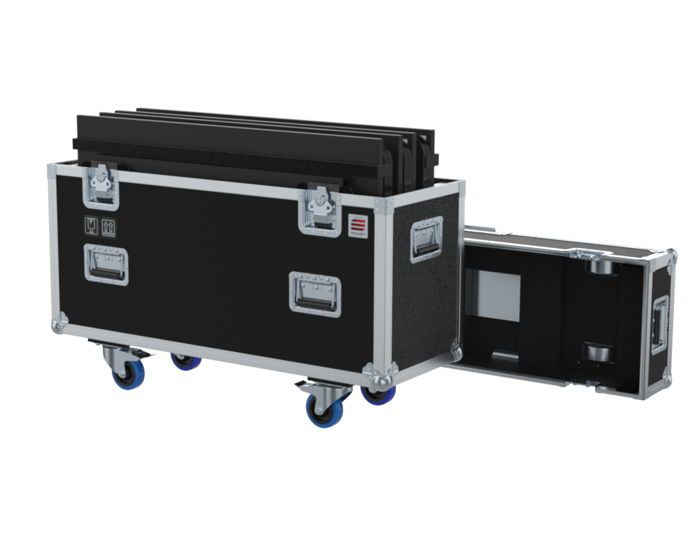 SANTOSOM Display Flight case PRO, 4x Screen 43´ (102x14x57 UID)