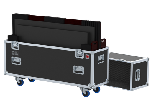 SANTOSOM Display Flight case PRO, 2x Screen Adjustable (max: 146x86x11)