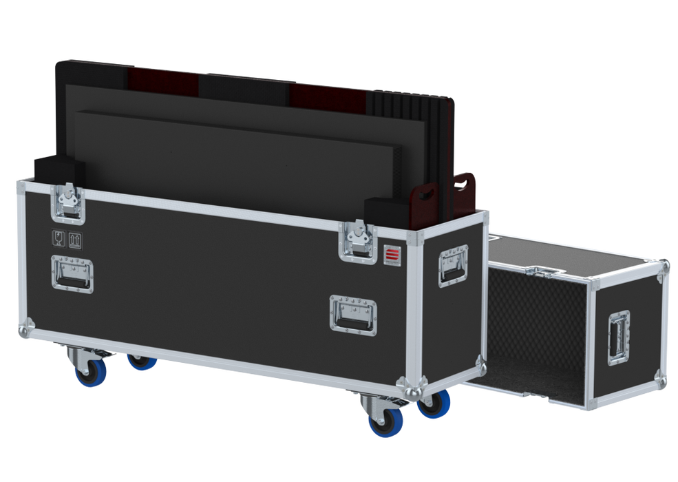 SANTOSOM Display Flight case PRO, 2x Screen Adjustable (max: 146x86x11)