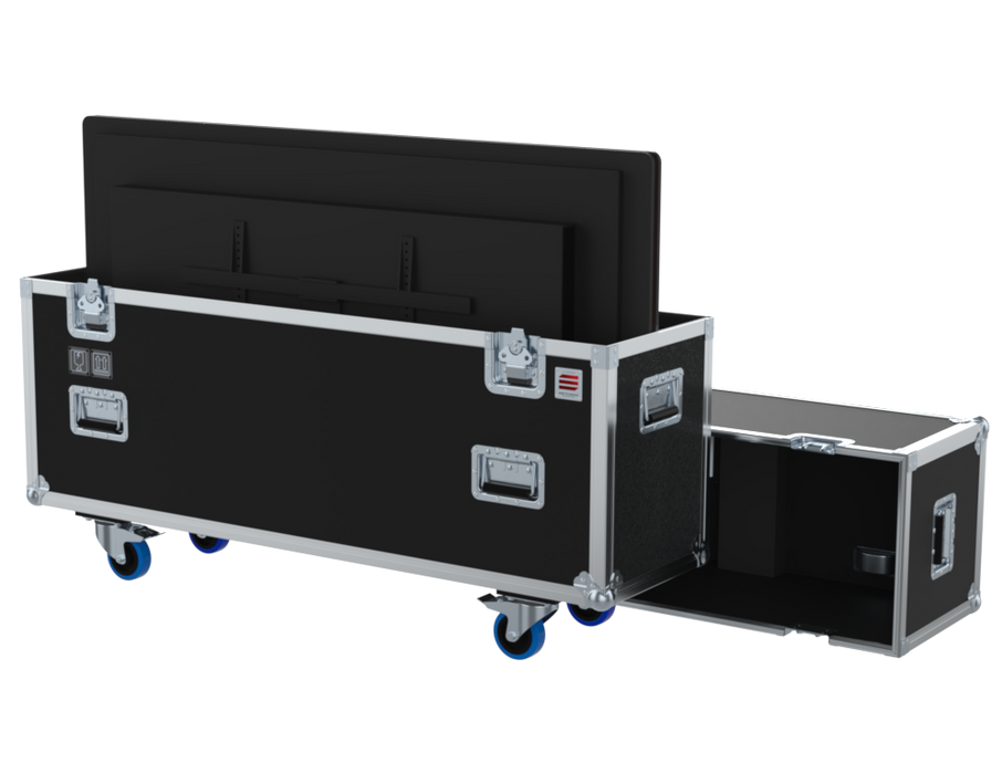 SANTOSOM Display Flight case PRO, 2x Screens 55´ (1280x80x750 UID)